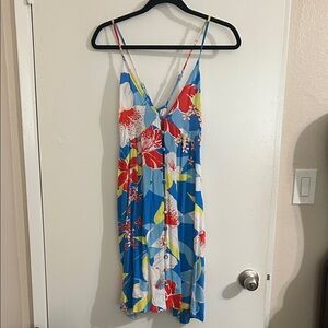 Roxy Blue Floral Swim Coverup